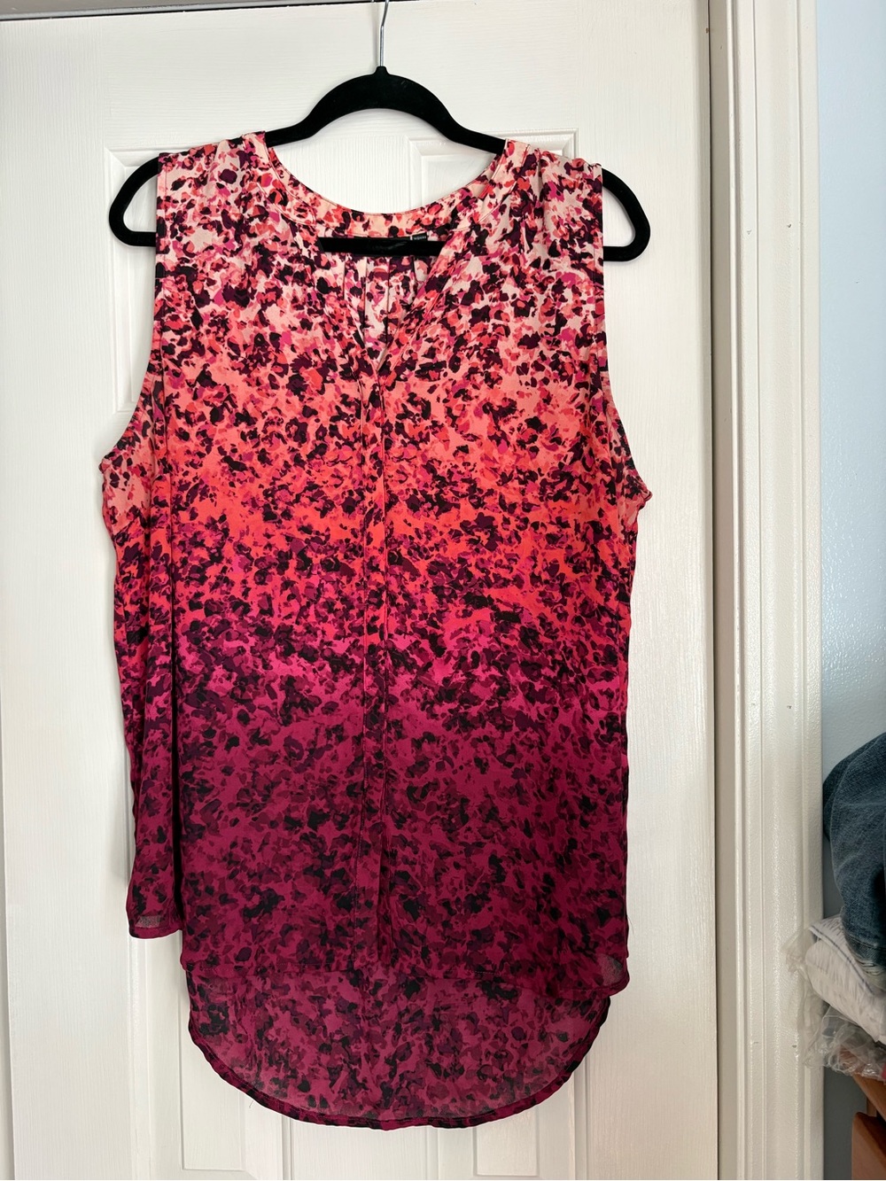 Apt. 9 Pink Ombre Floral Sleeveless Camisole